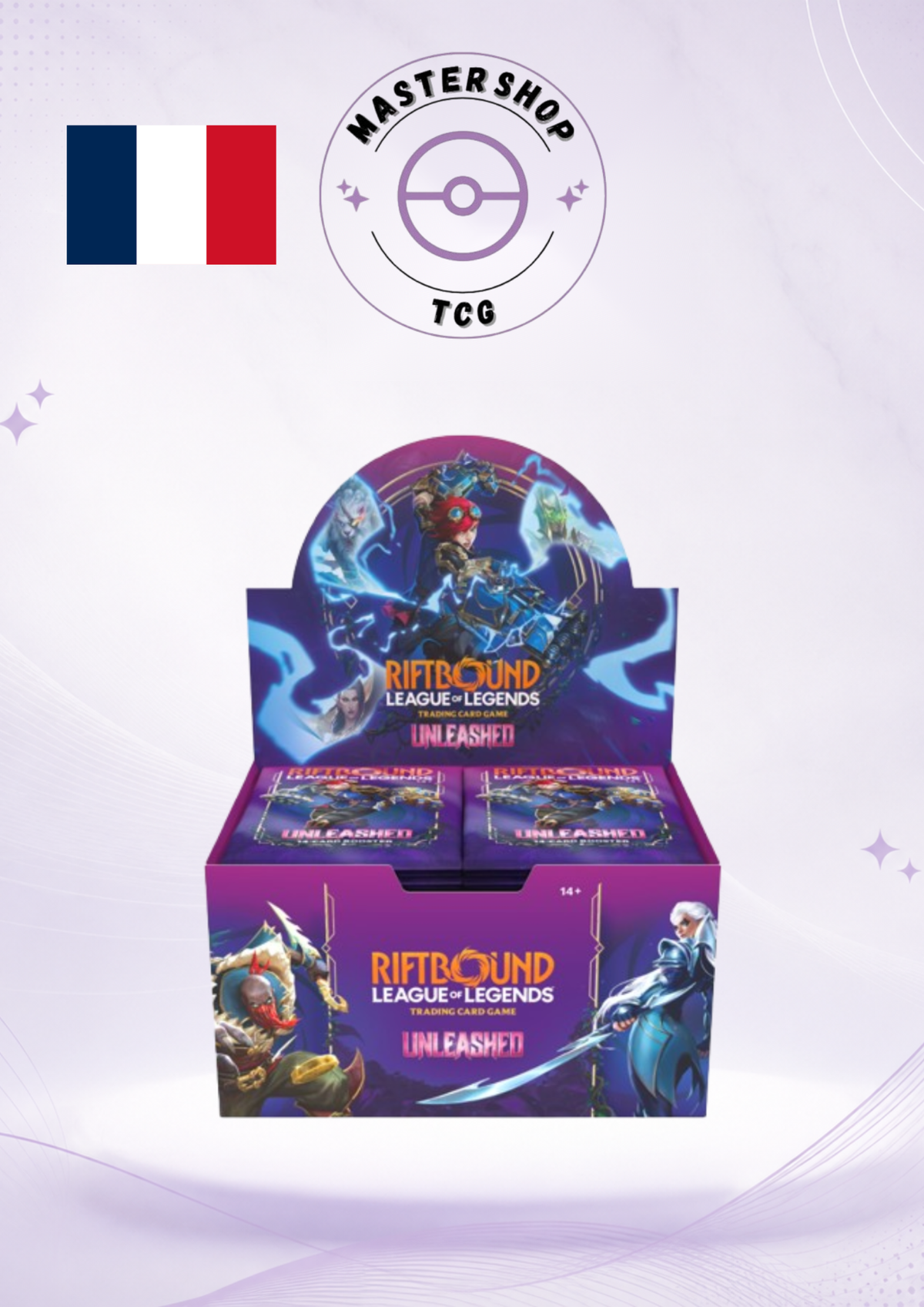 Display Riftbound League of Legends TCG Unleashed en français – 24 boosters