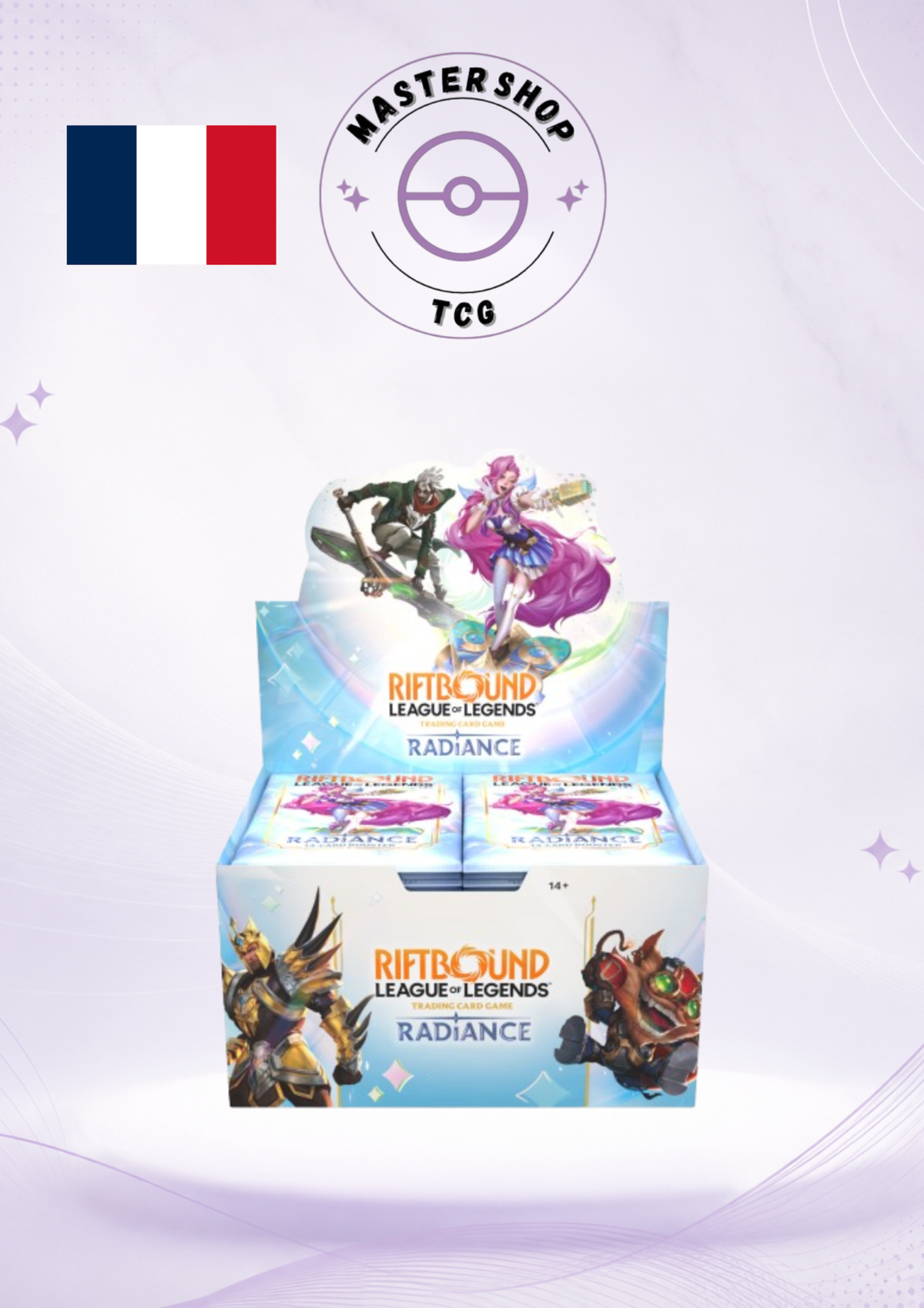 Display Riftbound League of Legends TCG Radiance en français – 24 boosters