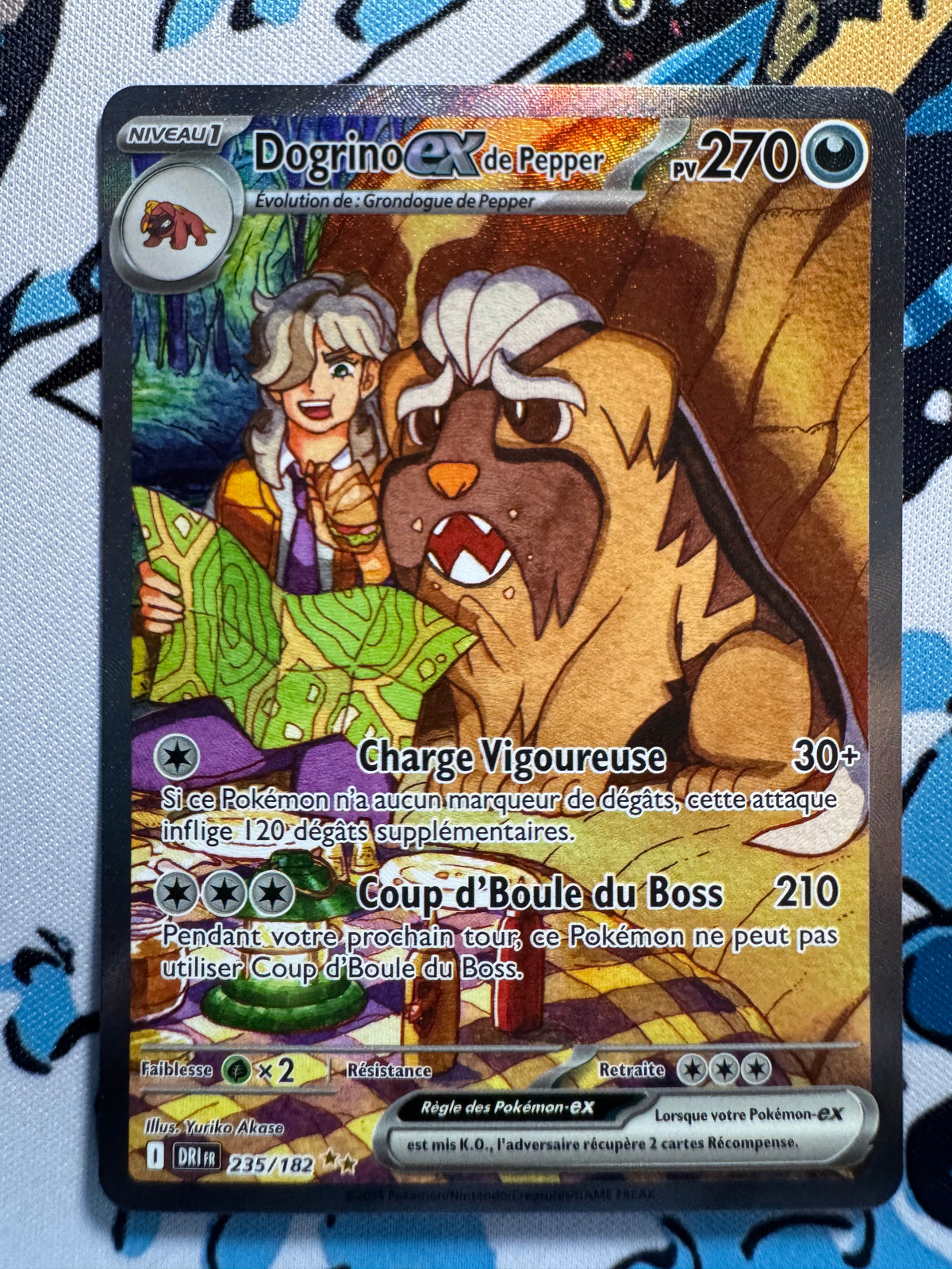 Carte Pokémon Dogrino ex de Pepper 235/DRI – Rivalités Destinées – Français