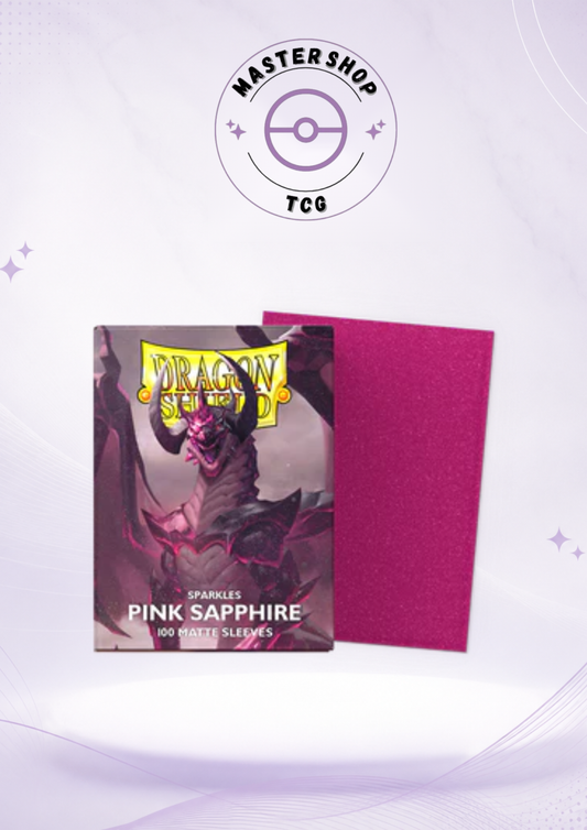 Dragon Shield - 100 protège-cartes Standard Sparkle Series : Pink Sapphire