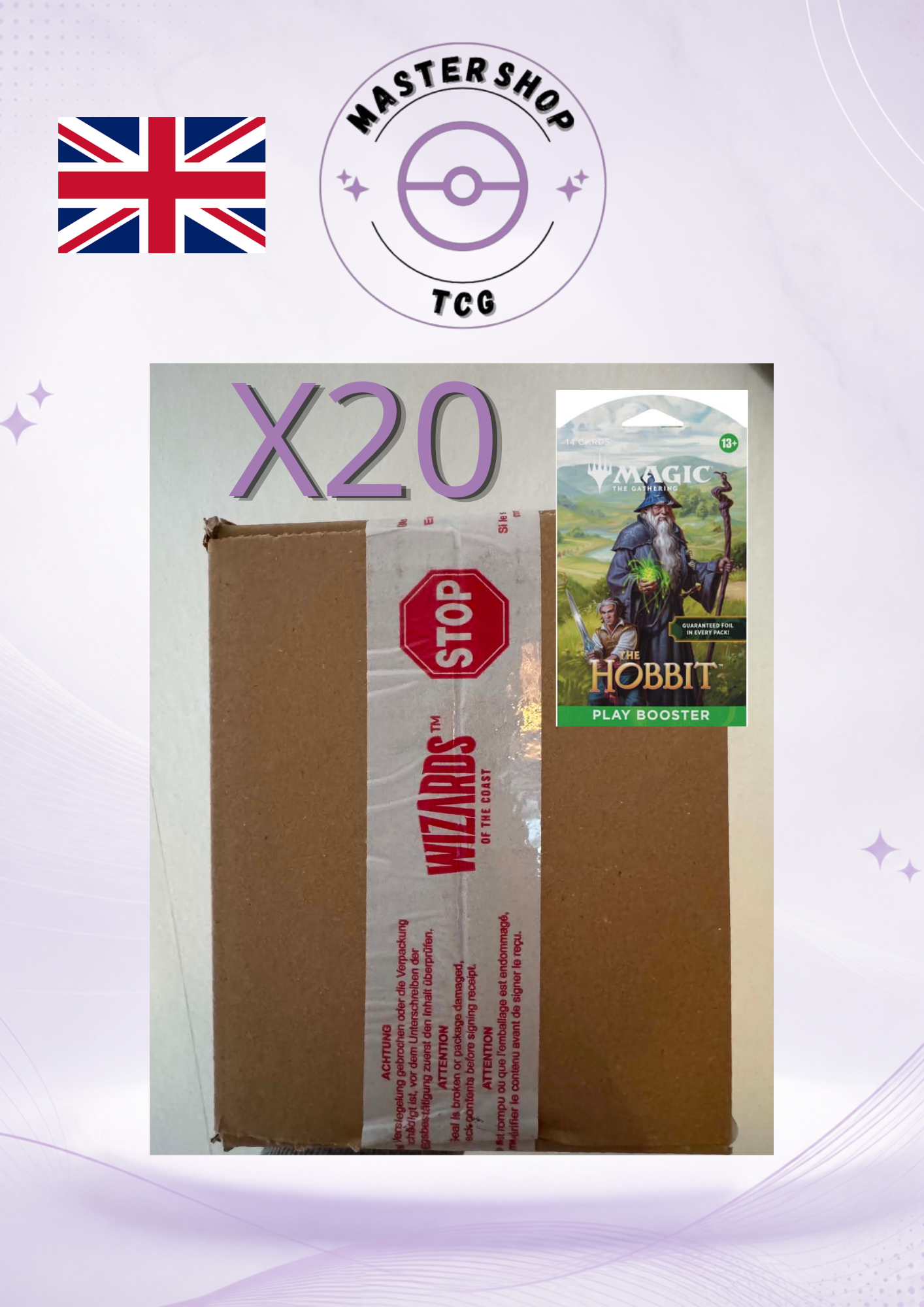 Magic: The Gathering – The Hobbit – Case scellée de 20 Play Boosters – Anglais
