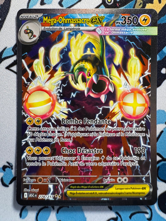 Carte Pokémon Mega Ohmassacre ex 278/ASC – Héros Transcendants – Français
