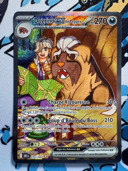 Carte Pokémon Dogrino ex de Pepper 235/DRI – Rivalités Destinées – Français