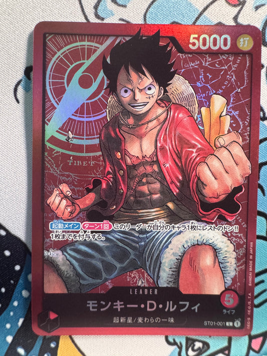 Carte One Piece Monkey.D.Luffy ST01-001 – Starter Deck: Straw Hat Crew – Japonais