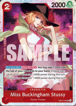 Carte One Piece EB-05 Miss Buckingham Stussy EB05-006