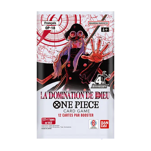 Booster français One Piece Card Game OP-18 La Domination de Dieu