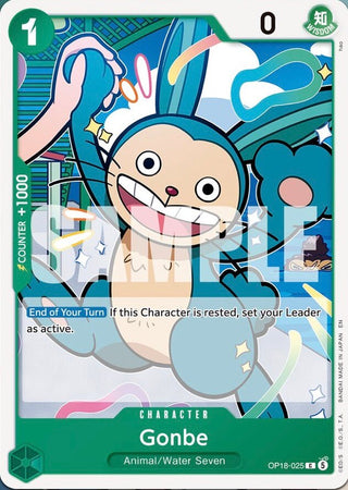 Carte One Piece OP-18 Gonbe OP18-025