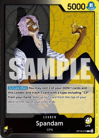 Carte One Piece OP-18 leader Spandam OP18-079