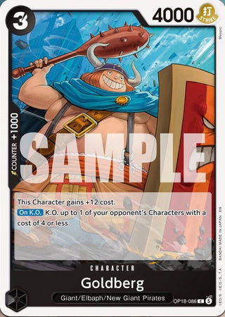 Carte One Piece OP-18 Goldberg OP18-086