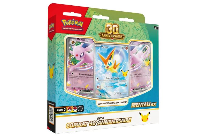 Deck Combat 30e Anniversaire Mentali-ex avec carte promo Victini